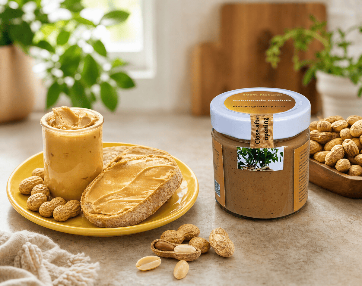 100% natural peanut butter - real and pure