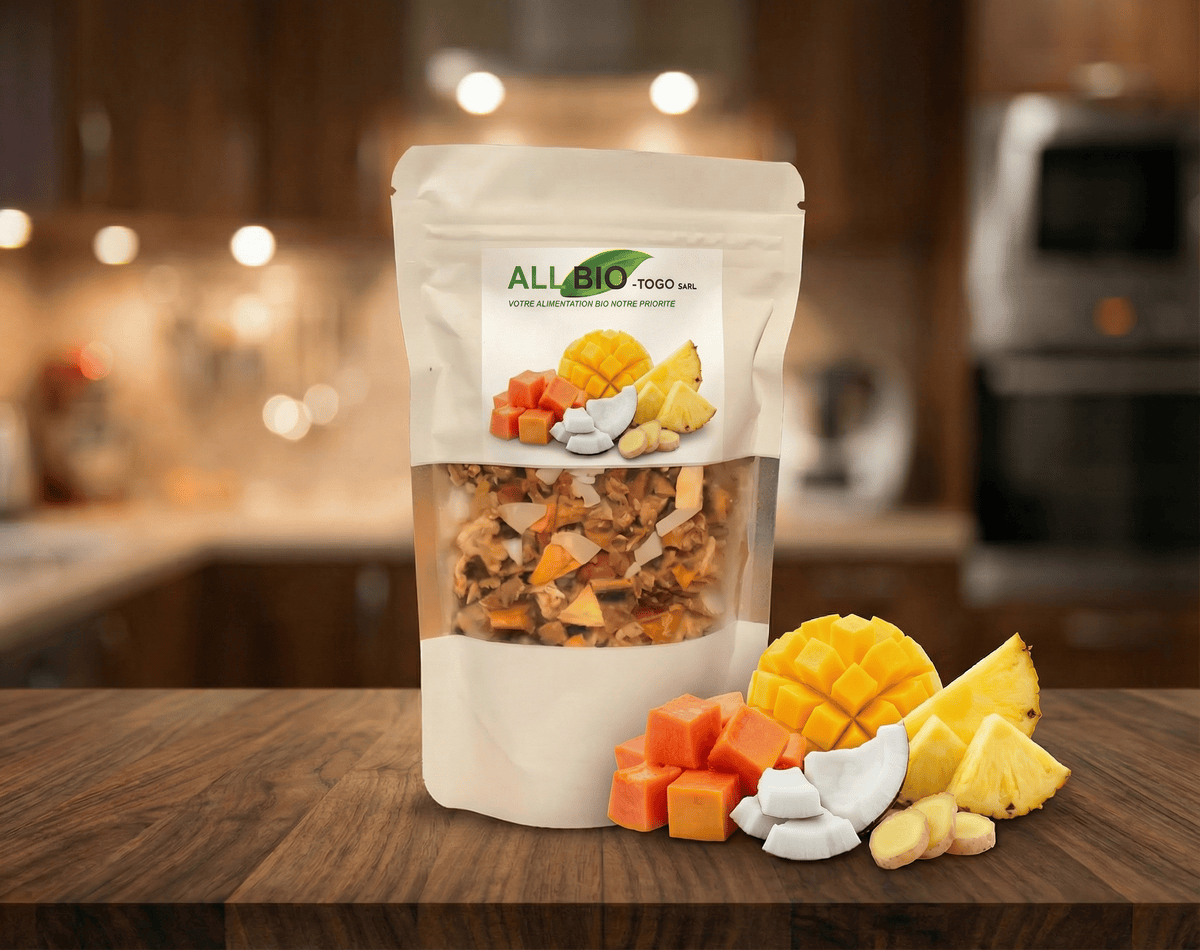 Dried fruit mix - Mango, Pineapple, Banana, Papaya and Ginger