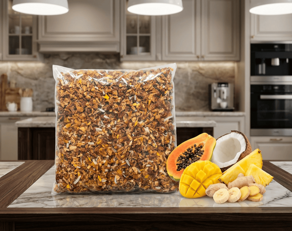 Dried fruit mix – Mango, Pineapple, Banana, Papaya and Ginger