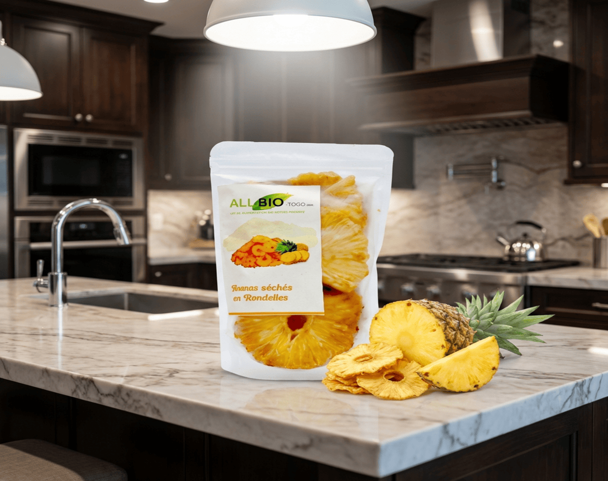 Dried pineapple from Togo - 100% natural, no added sugar