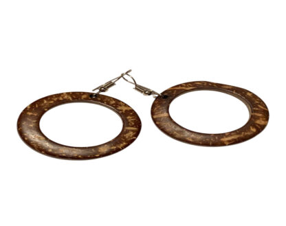 Earrings cow horn hoop