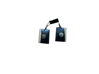 Earrings royal golden ebony