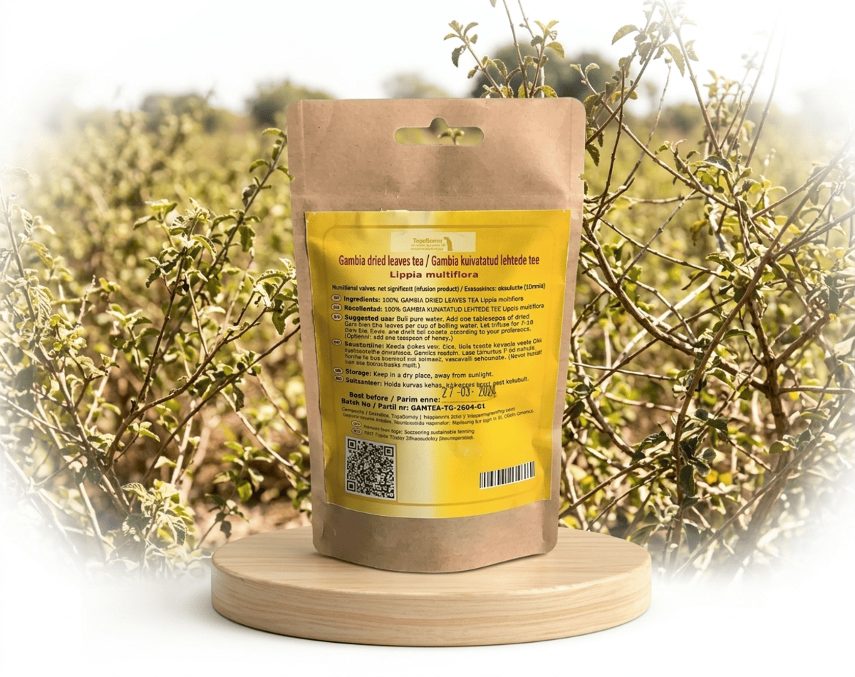 Infusion de feuilles de thé gambien