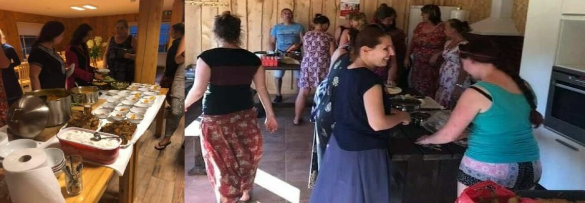 Learning or workshop African cooking